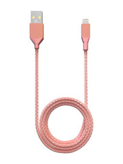 AmpSentrix Infinity 3 ft USB-A to Lightning Cable (Non-MFI) (Pink)