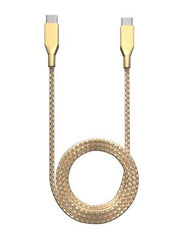 AmpSentrix Infinity 6 ft USB-C to USB-A Cable (Gold)